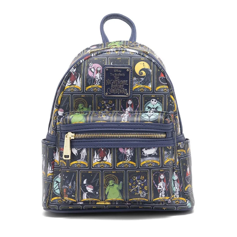 Disney Nightmare Before Christmas Tarot Card AOP Loungefly Mini Backpack