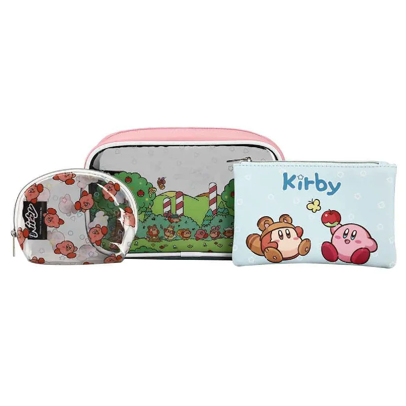 Kirby Picnic 3pc Cosmetic Bag