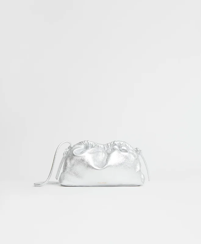 Mini Cloud Clutch - Silver