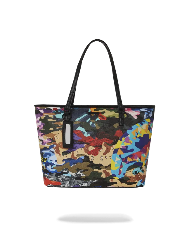 SLICED AND DICED CAMO TOTE