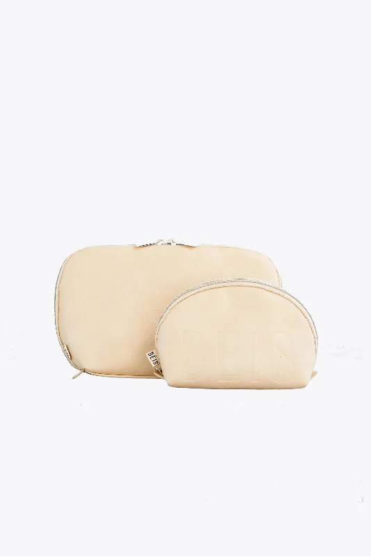 The Cosmetic Pouch Set in Beige