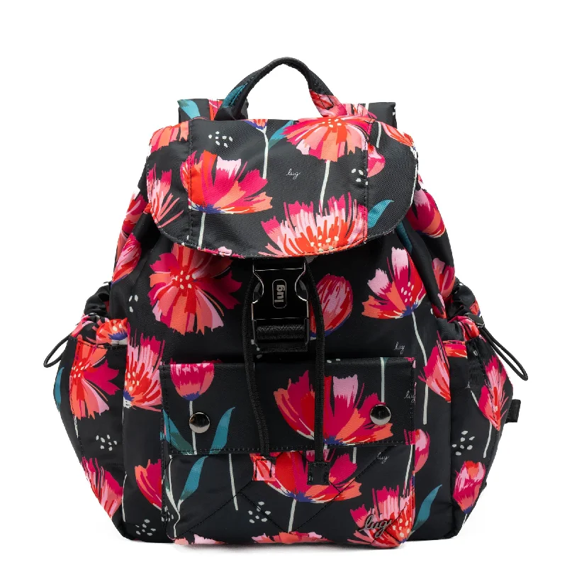 POMPOM FLORAL BLACK