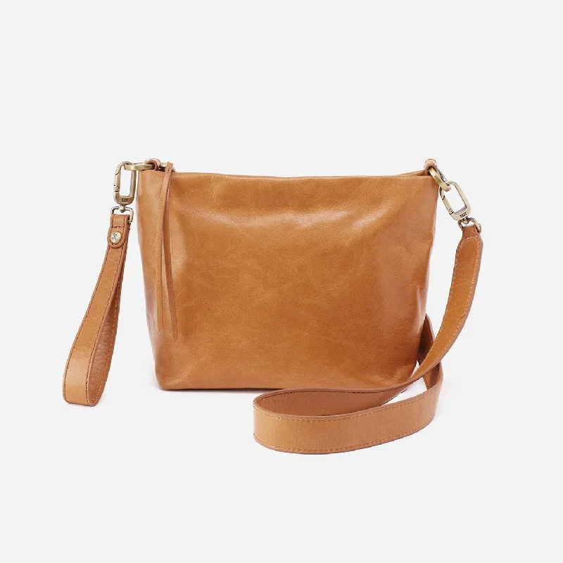 Ashe Crossbody In Polished Leather - Natural