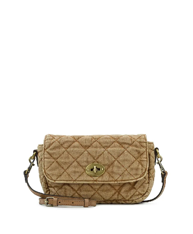 Bonny Crossbody - Quilted Stonewashed Denim