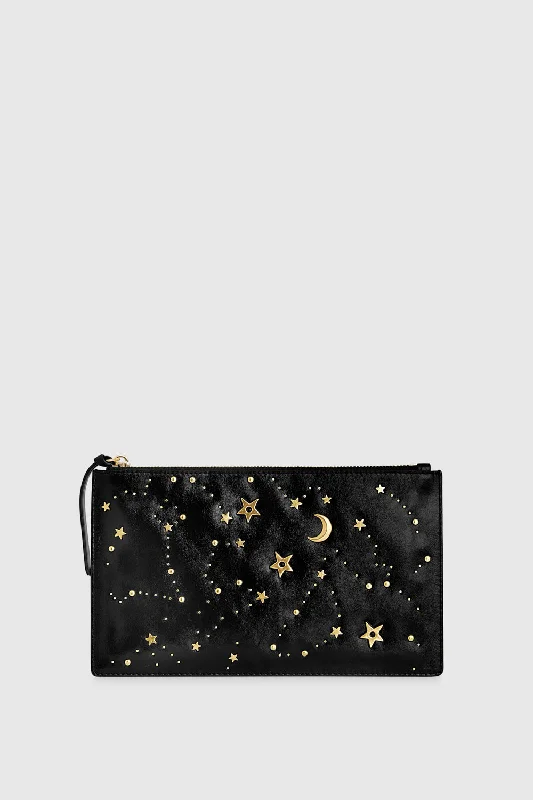 Large Celestial Studded Pouch