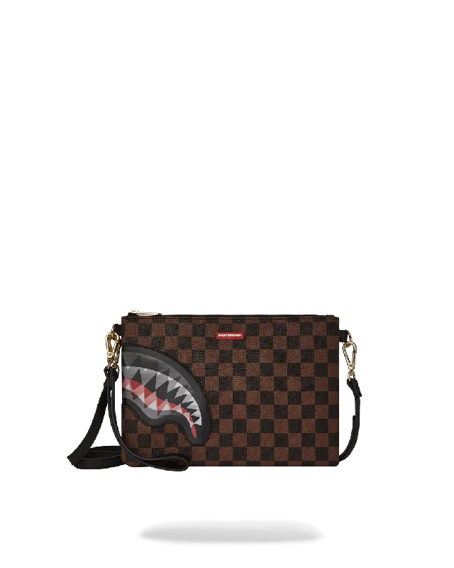 LENTICULAR EFFECTS CROSSOVER CLUTCH W/ SHOULDER STRAP