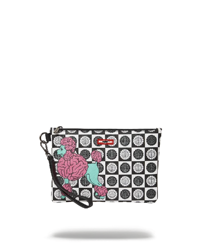 POODLE CHECK RON ENGLISH COLLAB POUCHETTE