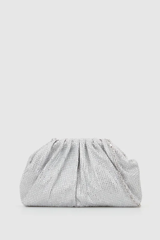 Ruched Clutch Bag