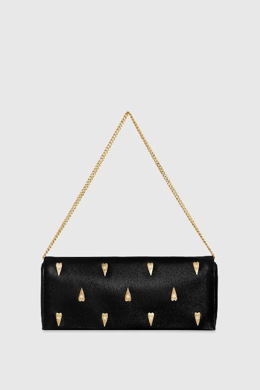 Slim Clutch With Heart Studs