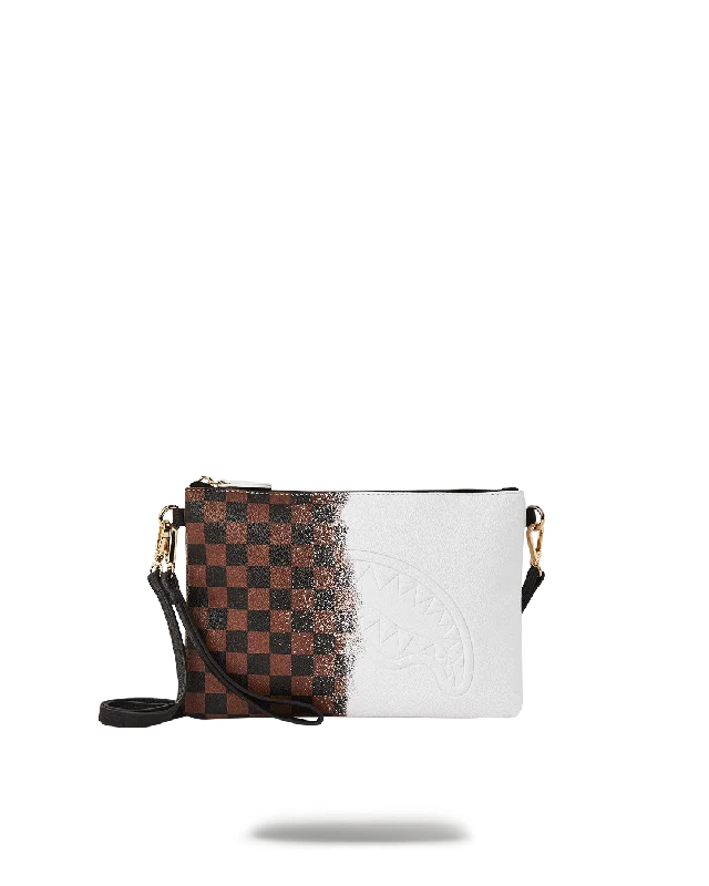 SPRAYSHARKS WORLDWIDE CROSSOVER CLUTCH W/ SHOULDER STRAP