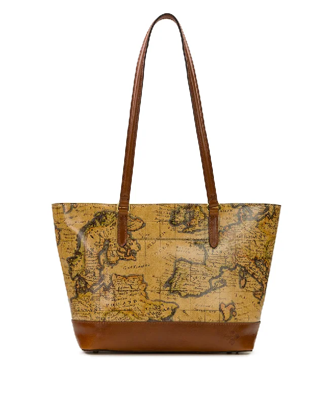 Violetti Tote -  European Map